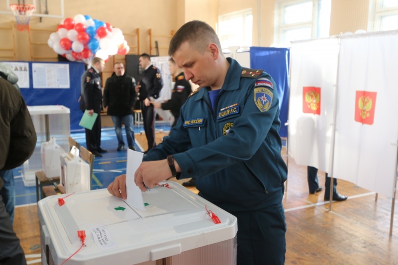 Личный состав Центра принял участие в выборах 2018