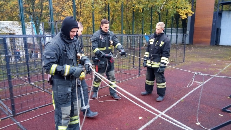 Занятия с пожарным расчетом Центра