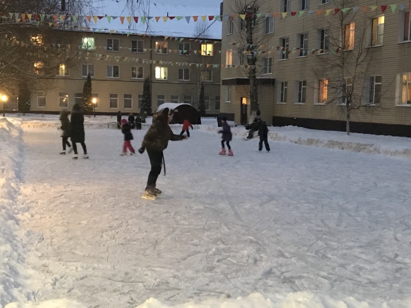 Каток для любителей активного зимнего отдыха