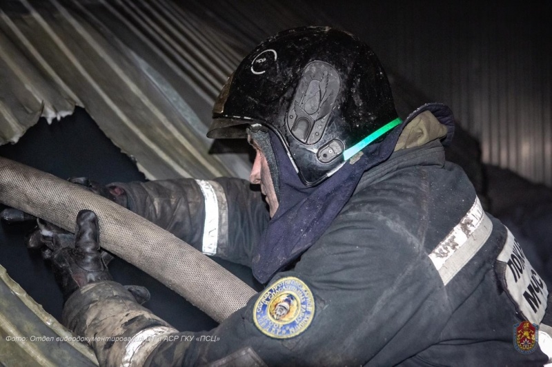 Ликвидация возгорания в п. Мосрентген