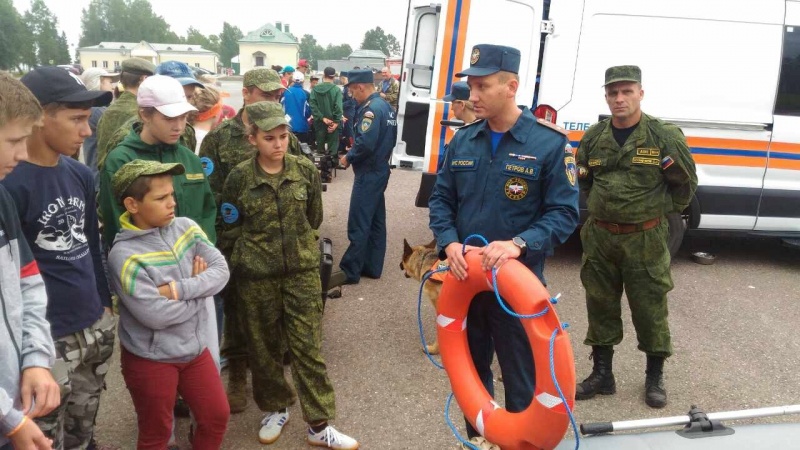 Показные мероприятия во Всероссийском военно-патриотическом лагере "Бородино-2017"