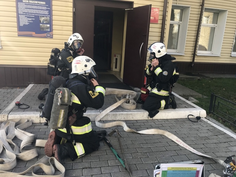 Учебная пожарная тревога в общежитии