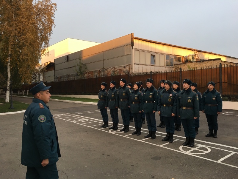 Строевой смотр зимней формы одежды в Базе (Обеспечения)