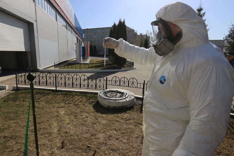 Занятия по выставлению поста радиационного и химического наблюдения