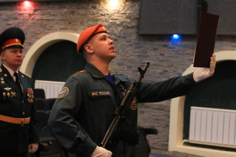  Принятие Военной присяги молодым пополнением Центра