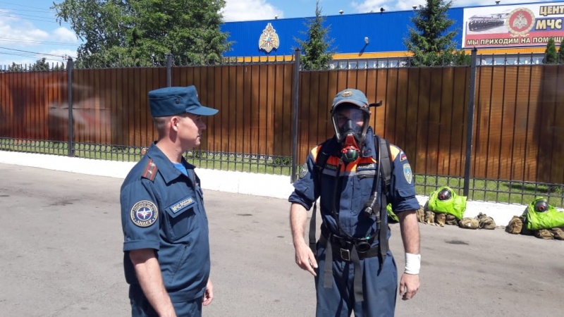Продолжаются сборы с нештатными отделениями РХБ разведки