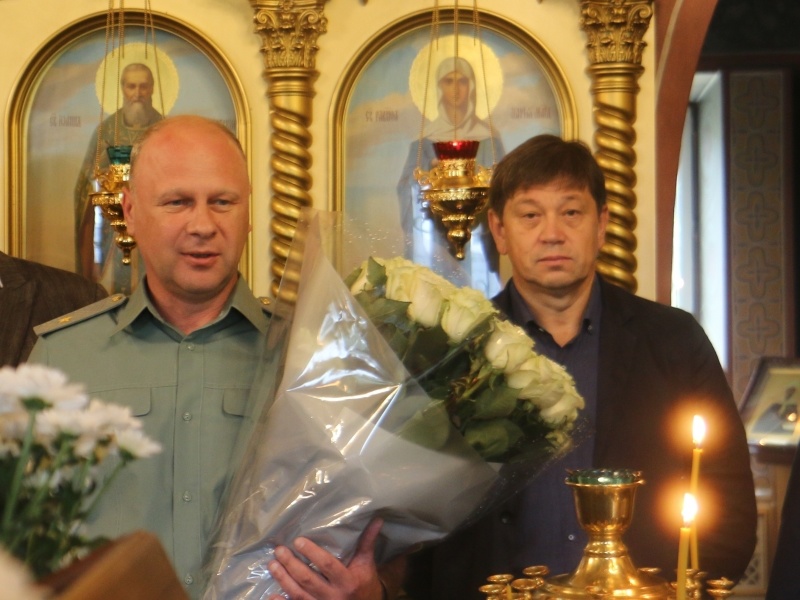 Начальник Центра генерал-майор Саввин А.А. поздравил с юбилеем настоятеля Троицкого храма протоиерея Сергия Гуданова