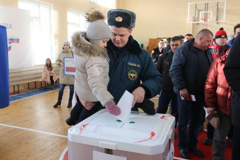 Личный состав Центра принял участие в выборах 2018