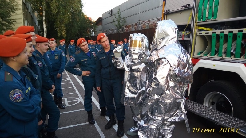Занятие по противопожарной подготовке
