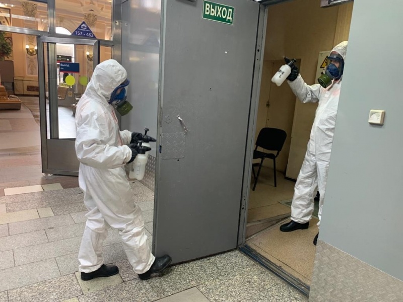 Дезинфекция Курского вокзала