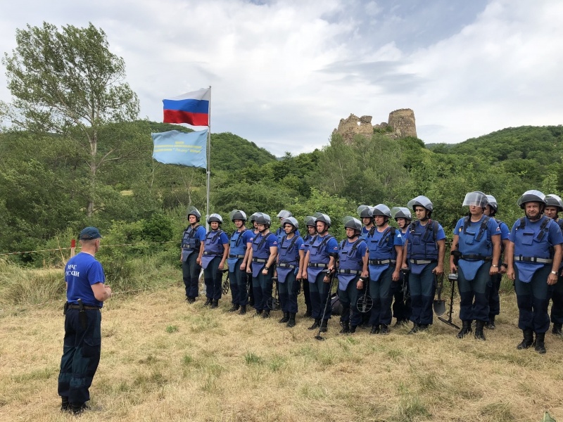 Проведение пиротехнических работ в Республике Южная Осетия