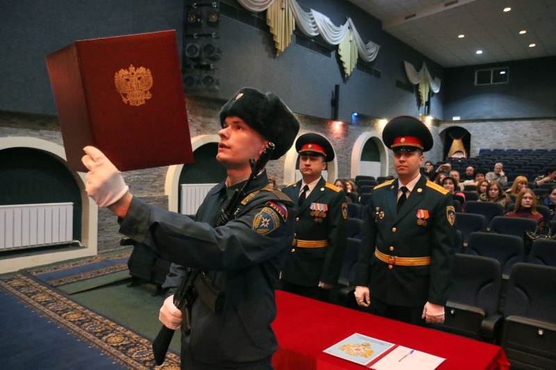 Принятие Военной присяги молодым пополнением Центра