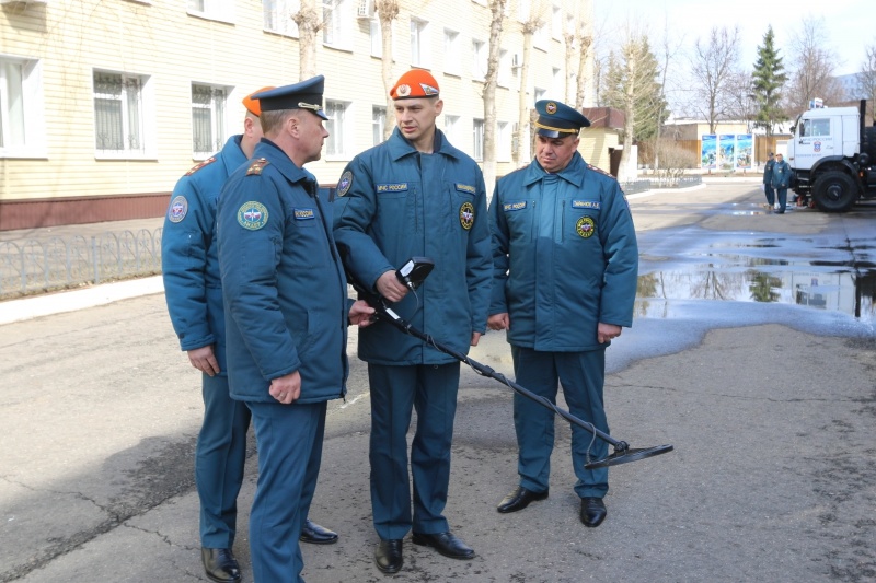 Смотр отряда убывающего в Республику Южная Осетия