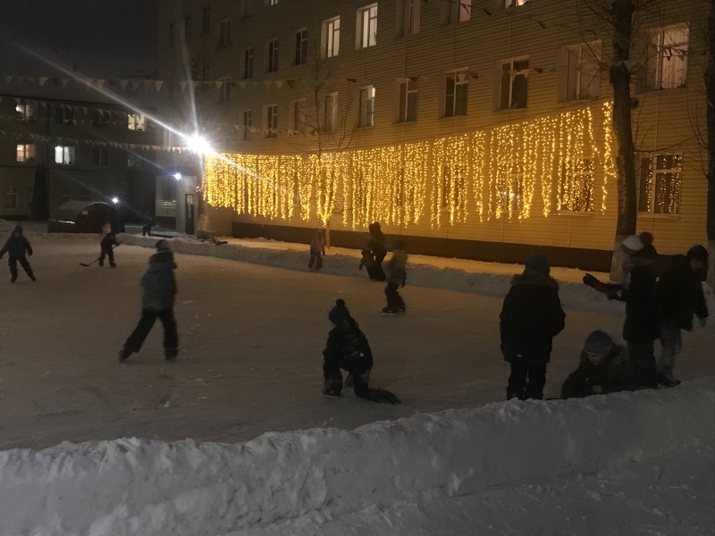 Каток для любителей активного зимнего отдыха