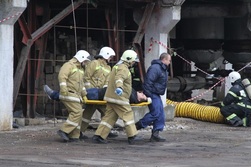 В Воскресенске прошли учения МЧС России на АО "Воскресенские минеральные удобрения"