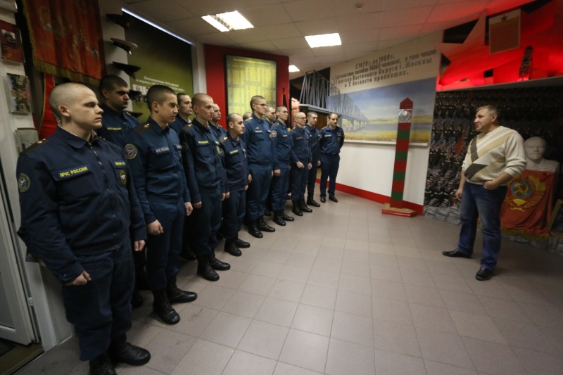 Посещение музея Афганской войны военнослужащими по призыву