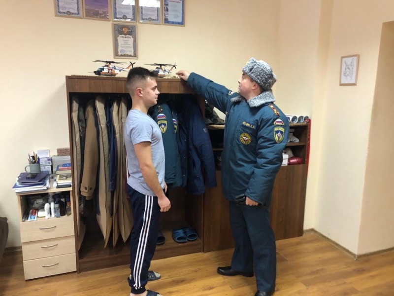 Осмотр мест проживания личного состава 1 управления