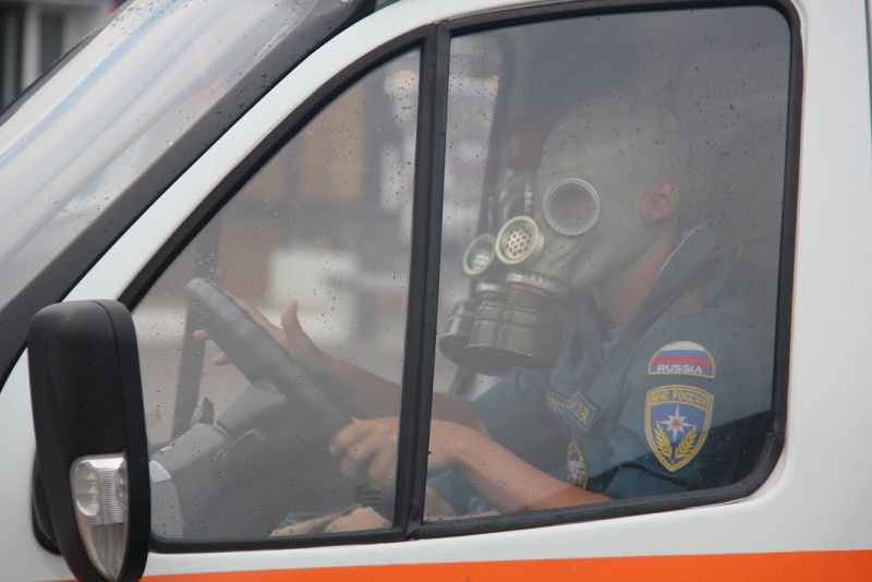 Занятия с водительским составом базы (обеспечения) по РХБ защите