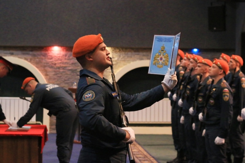 Принятие Военной присяги молодым пополнением Центра