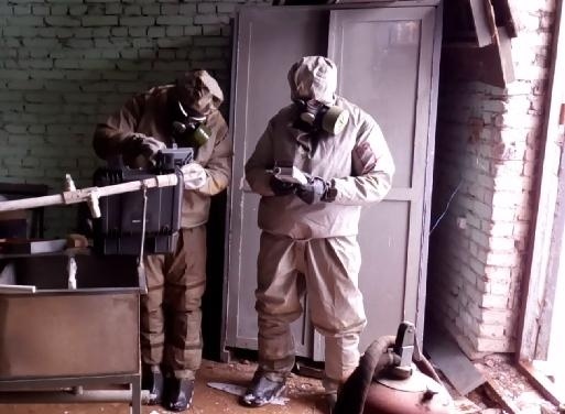 Продолжается тренировка сил Центра, предназначенных для ликвидации последствий возможных ЧС