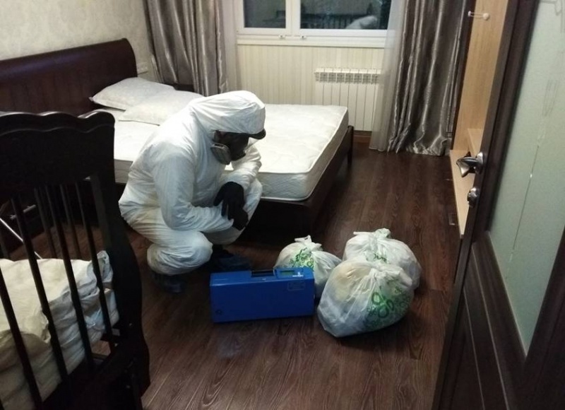 Проведение замеров концентрации паров ртути