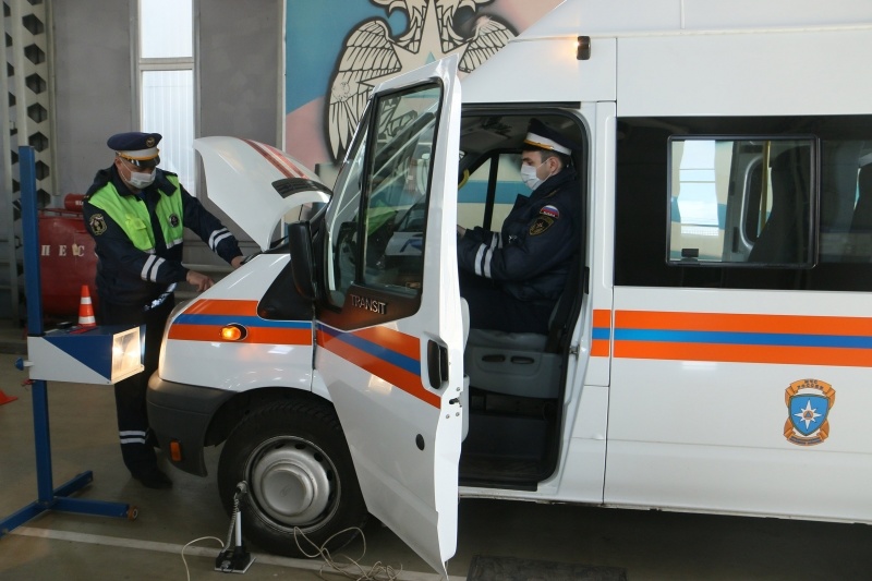 Проведение технического осмотра транспортных средств Центра