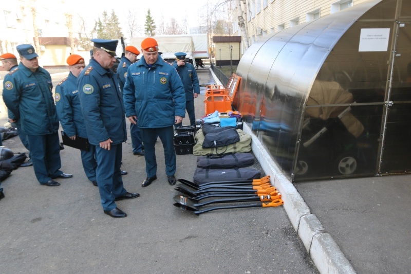 Смотр отряда убывающего в Республику Южная Осетия