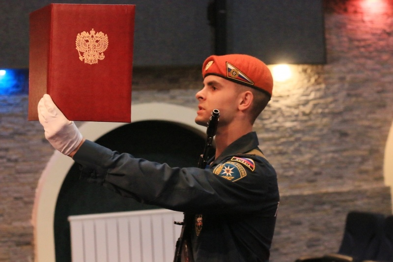 Принятие Военной присяги молодым пополнением Центра