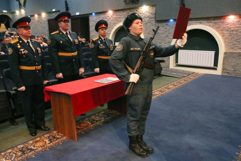 Принятие Военной присяги молодым пополнением Центра