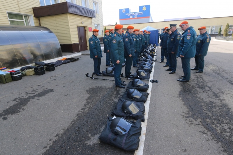 Смотр отряда убывающего в Республику Южная Осетия