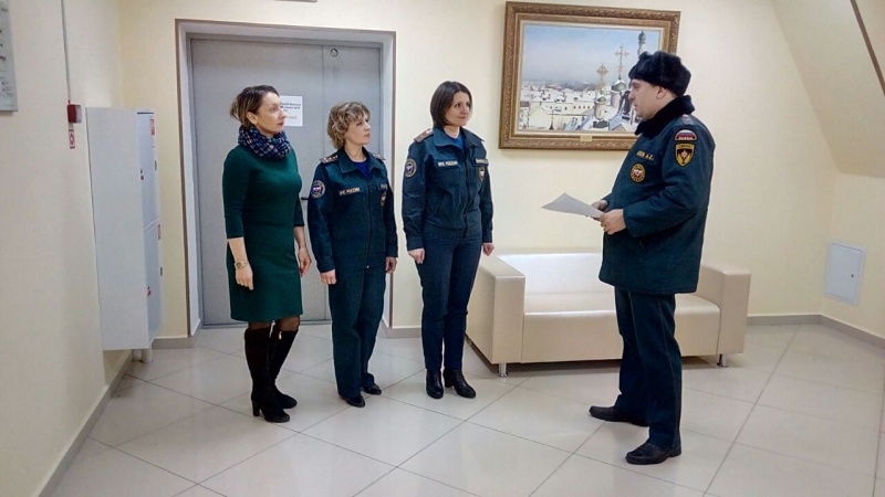 Проверка противопожарного состояния объектов Центра "Лидер"