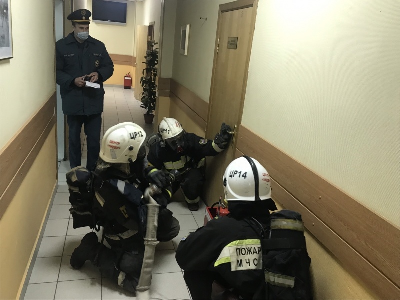 Учебная пожарная тревога в общежитии