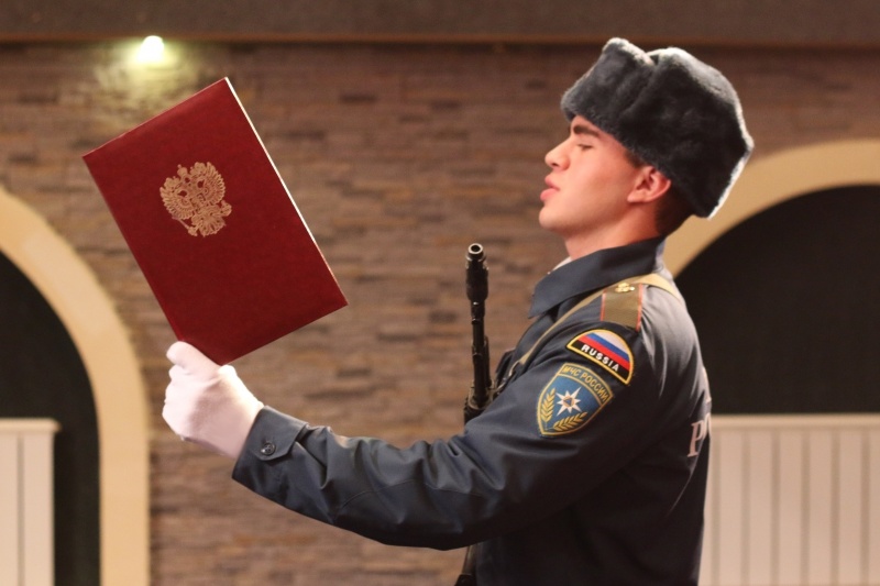 Принятие Военной присяги молодым пополнением Центра