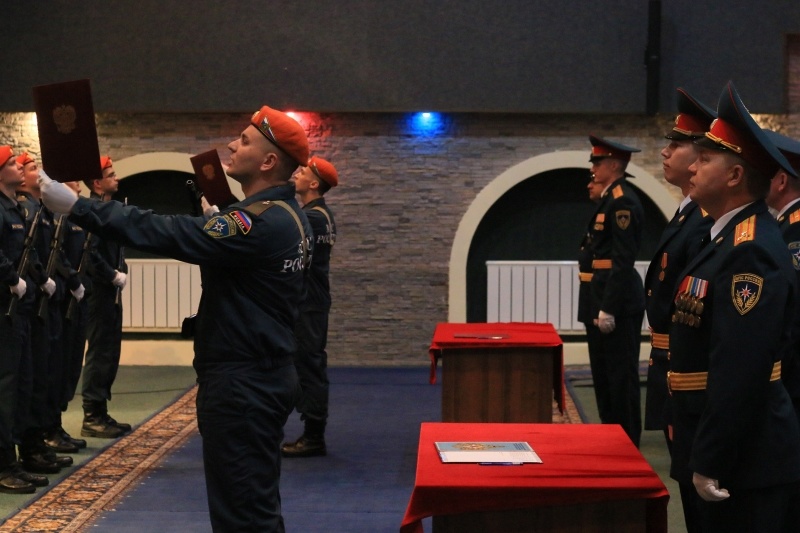  Принятие Военной присяги молодым пополнением Центра