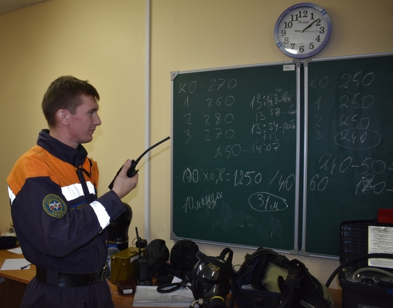 Продолжается обучение по специальности "Организация и проведение газоспасательных работ"