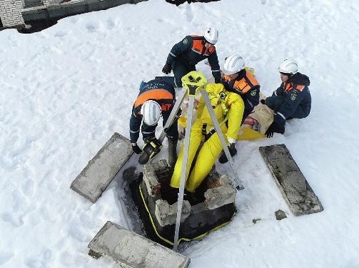 Продолжается тренировка сил Центра, предназначенных для ликвидации последствий возможных ЧС