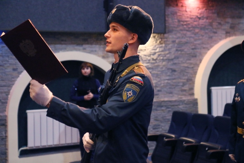Принятие Военной присяги молодым пополнением Центра