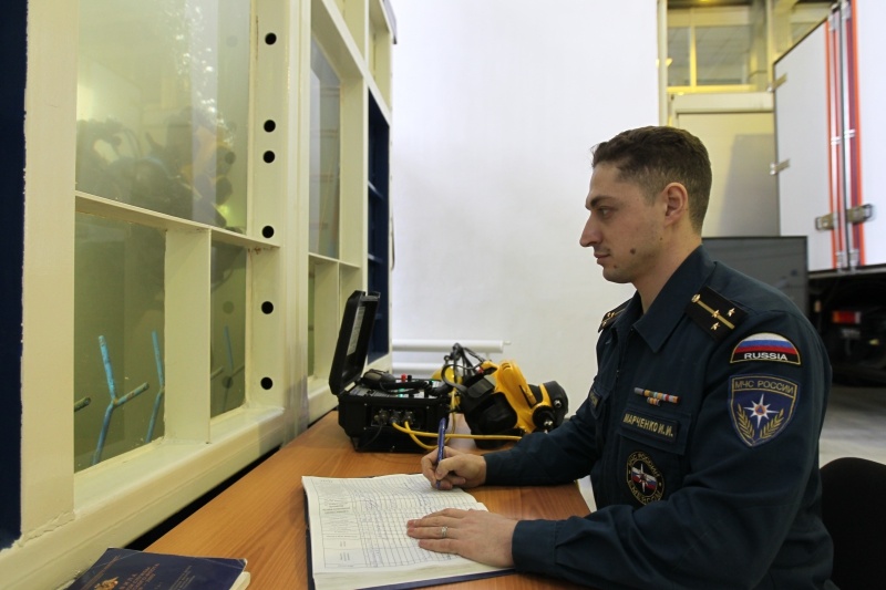 Занятия по водолазной подготовке