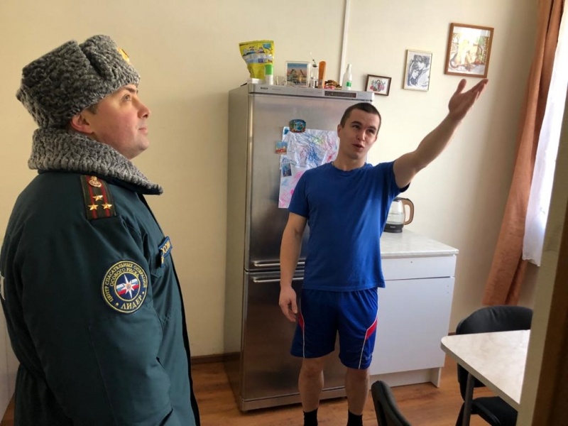 Осмотр мест проживания личного состава 1 управления