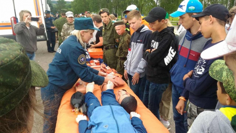 Показные мероприятия во Всероссийском военно-патриотическом лагере "Бородино-2017"