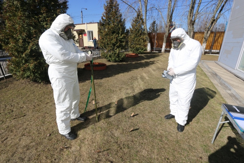 Занятия по выставлению поста радиационного и химического наблюдения