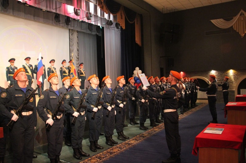 Принятие Военной присяги молодым пополнением Центра