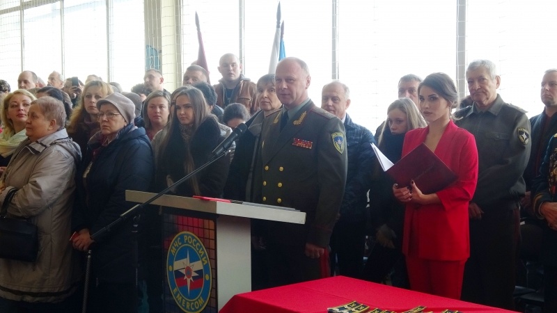 Участие в торжественном мероприятии по случаю принятия кадетами торжественной клятвы