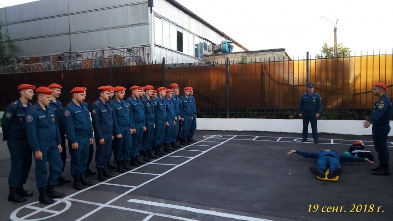 Занятие по противопожарной подготовке