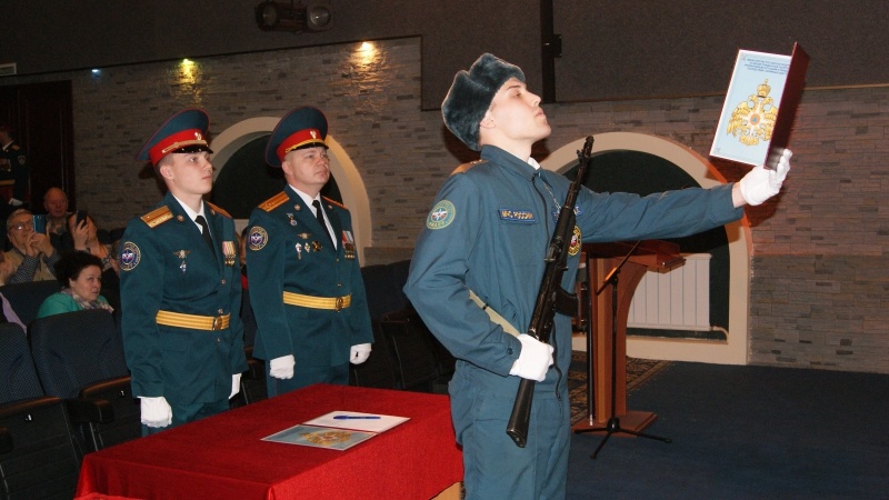 Принятие Военной присяги молодым пополнением Центра