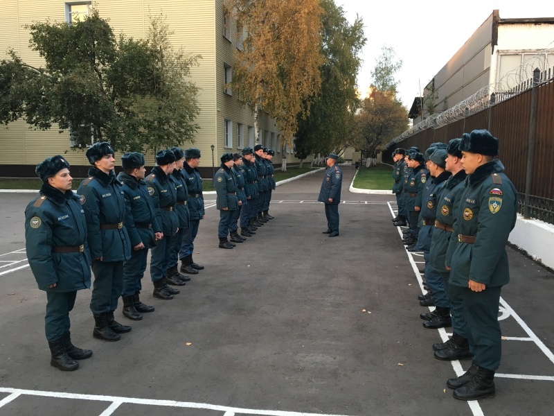 Строевой смотр зимней формы одежды в Базе (Обеспечения)