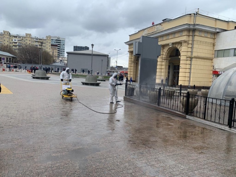 Дезинфекция Курского вокзала