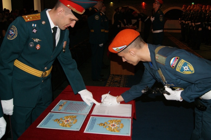 Принятие Военной присяги молодым пополнением Центра