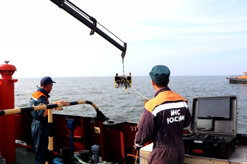 В Балтийском море завершился очередной этап разминирования немецкой баржи, затонувшей во время Великой Отечественной войны