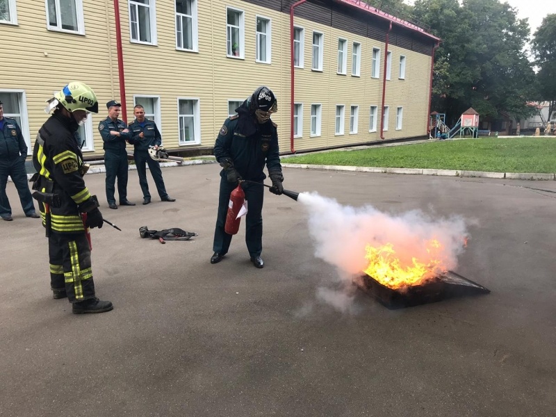 Занятия по противопожарной подготовке
